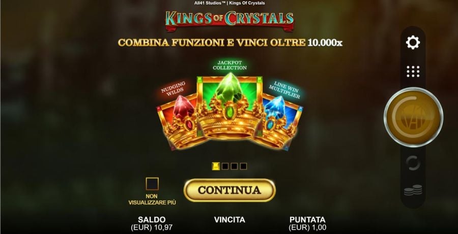 Kings Of Crystals Schermata Iniziale - -
