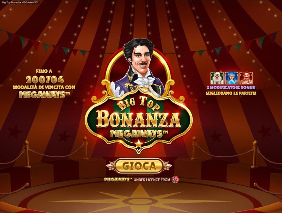 Big Top Bonanza Megaways Schermata Iniziale - -