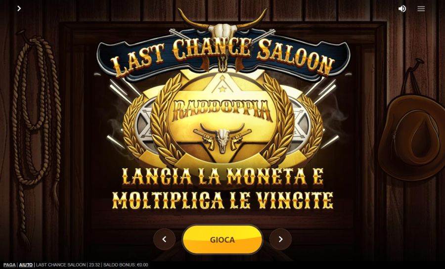 Last Chance Saloon Schermata Iniziale - -