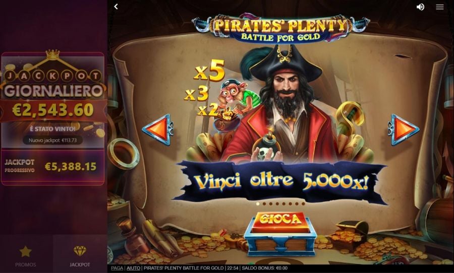 Pirates Plenty Battle For Gold Schermata Iniziale - -